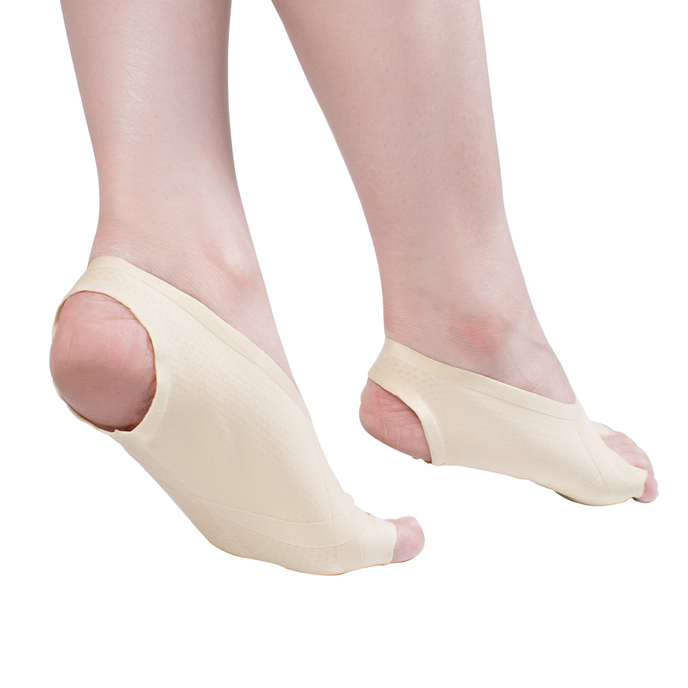Sock-Style Medical+all Bunion Corrector A25B | Nylon Spandex Toe Sleeve for Pain Relief & All-Day Wear (Skin Tone)