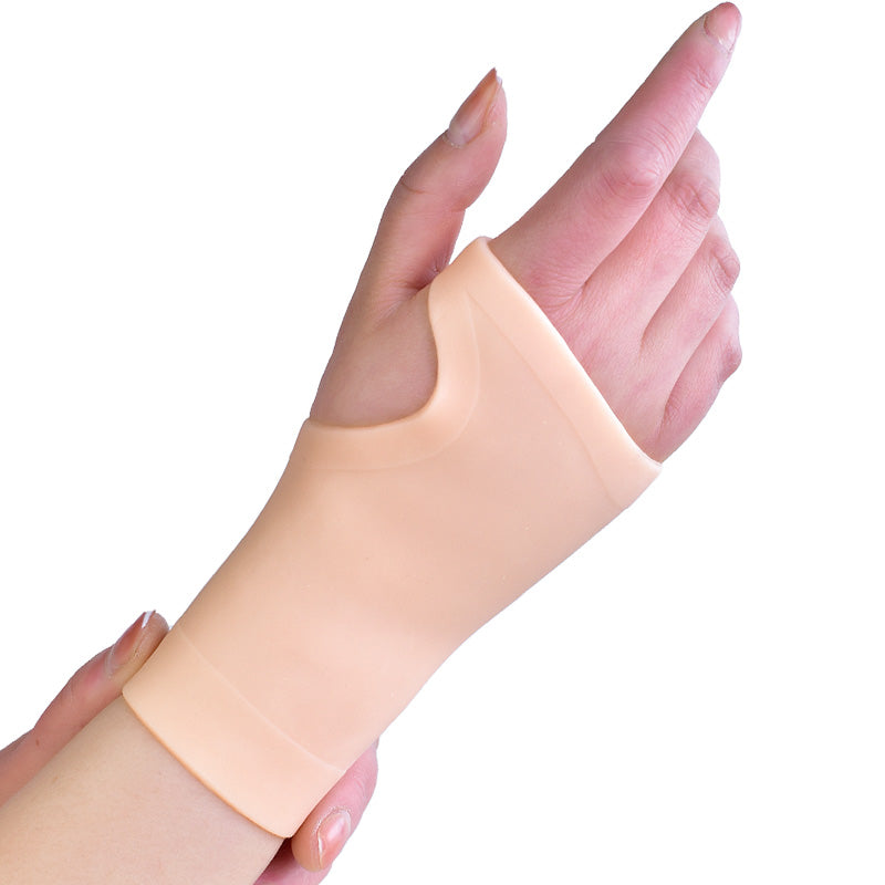 Clear wrist support sleeve for tendonitis and pain, size S/M