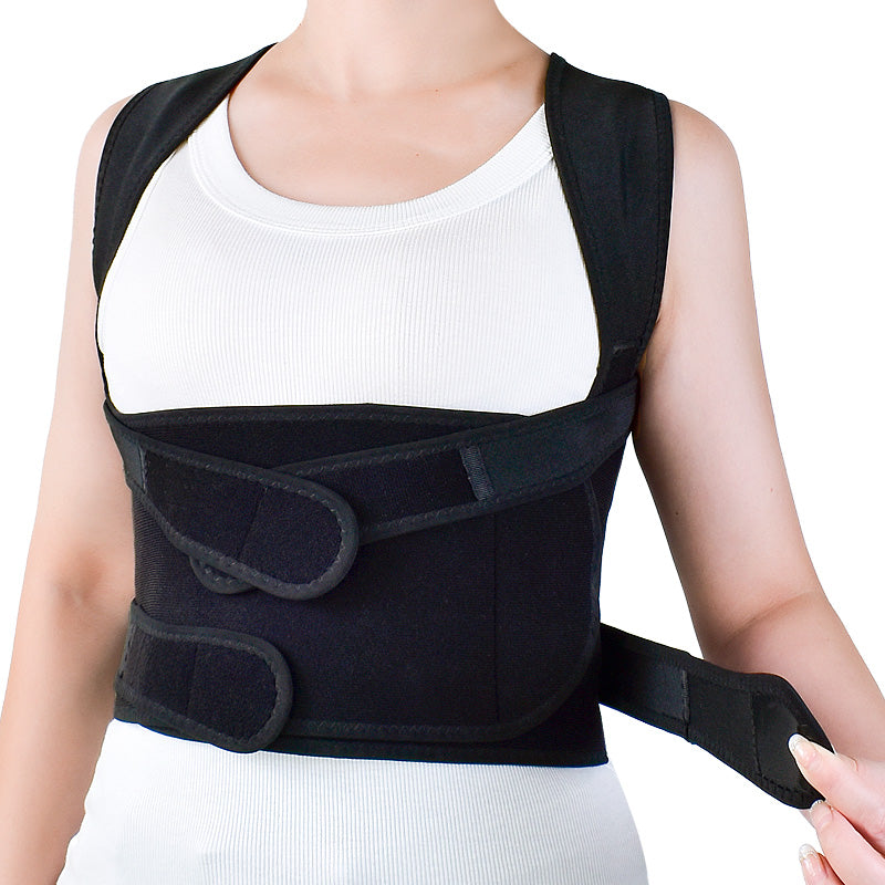 Back support brace being used during work activities for pain prevention