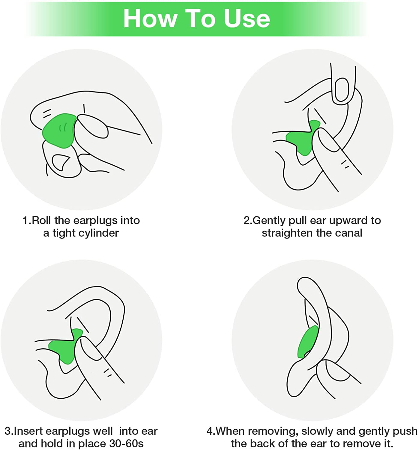 medical+all soft silicone earplugs