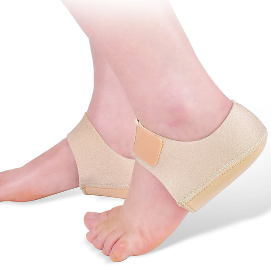 Liquid silicone heel cushion inside neoprene sleeve