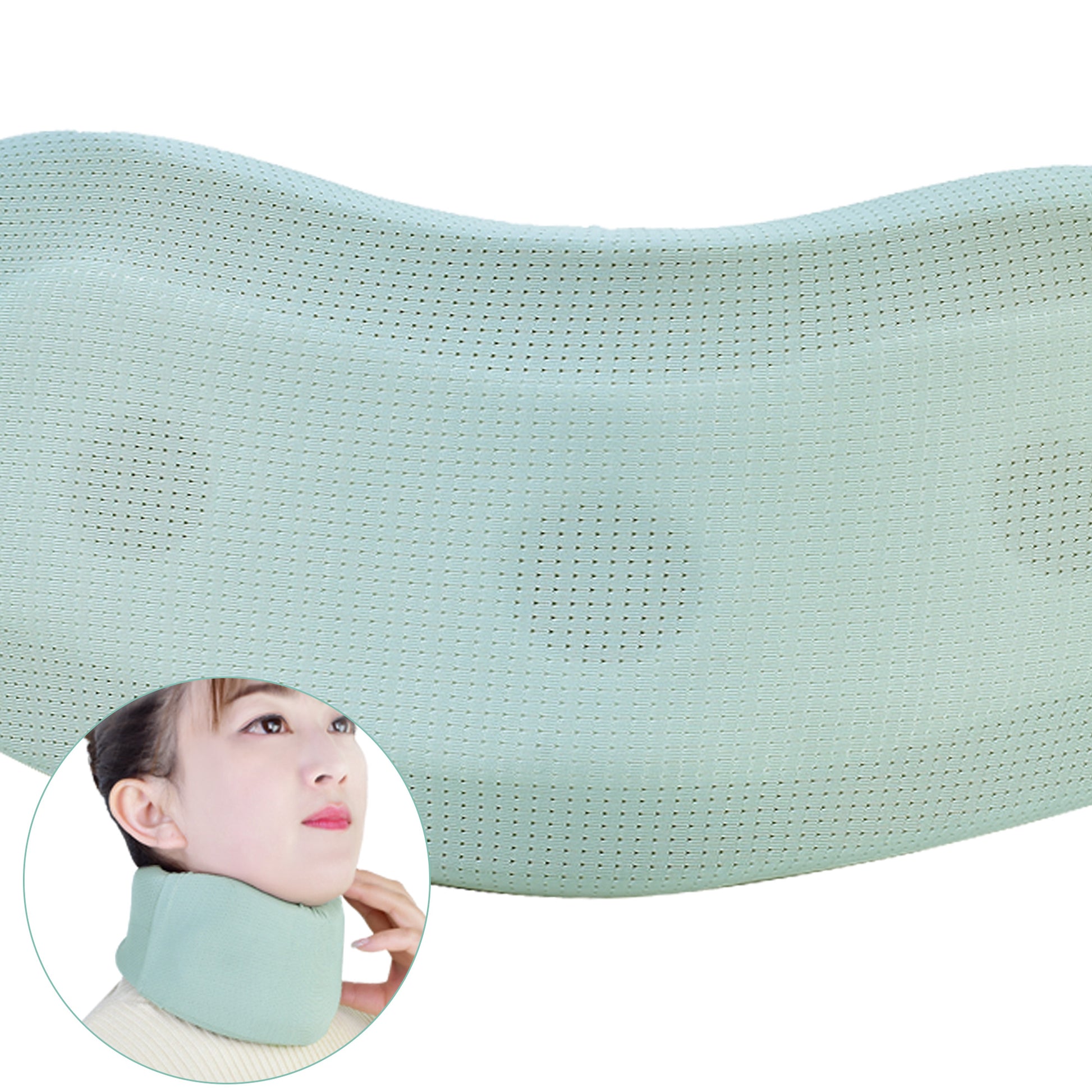 Travel neck cushion for use on an airplane or car seat